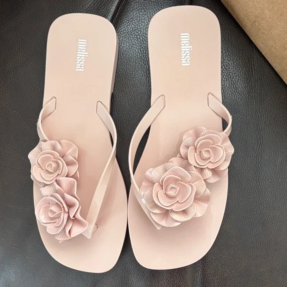 Melissa Blush Floral Women's Sandals - Picture 2 of 4